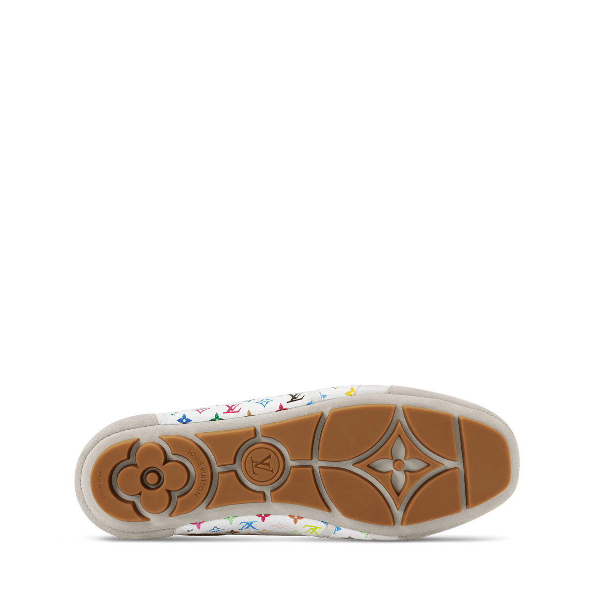 Sneakerina Napa Leather and Monogram Canvas Sneaker 1AJJQJ