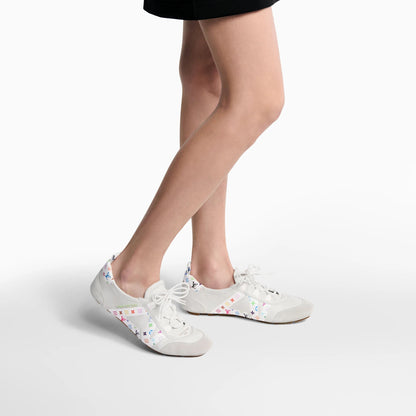 Sneakerina Napa Leather and Monogram Canvas Sneaker 1AJJQJ