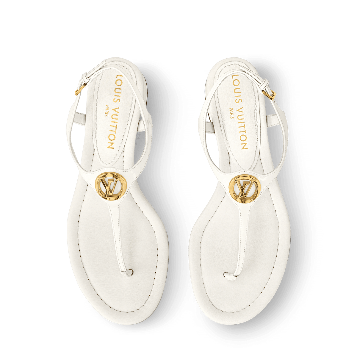 Sunkiss Sandal White Patent Calf Leather 1AHO30