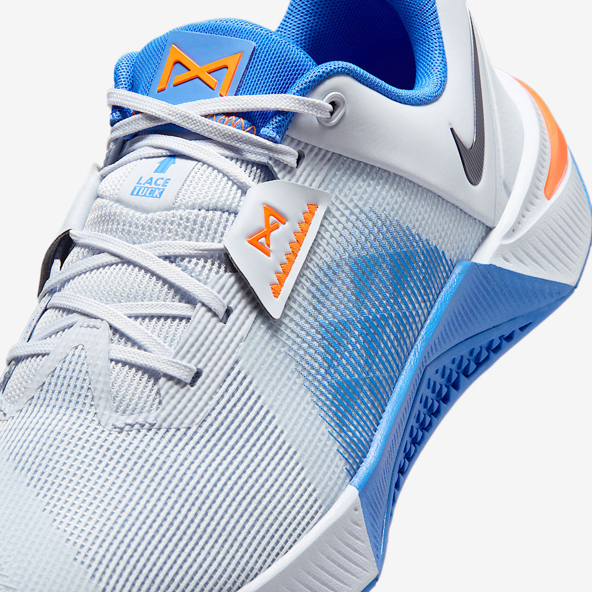 Metcon 10 Men s Workout Sneakers Hyperlift Plate Football Grey/Blue Crystal/Orange Frost