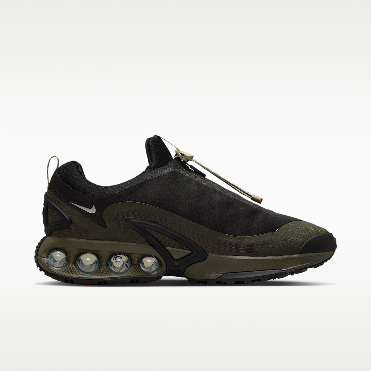 Air Max Dn Roam Shoes Black/Cargo Khaki/Stone/Metallic Silver