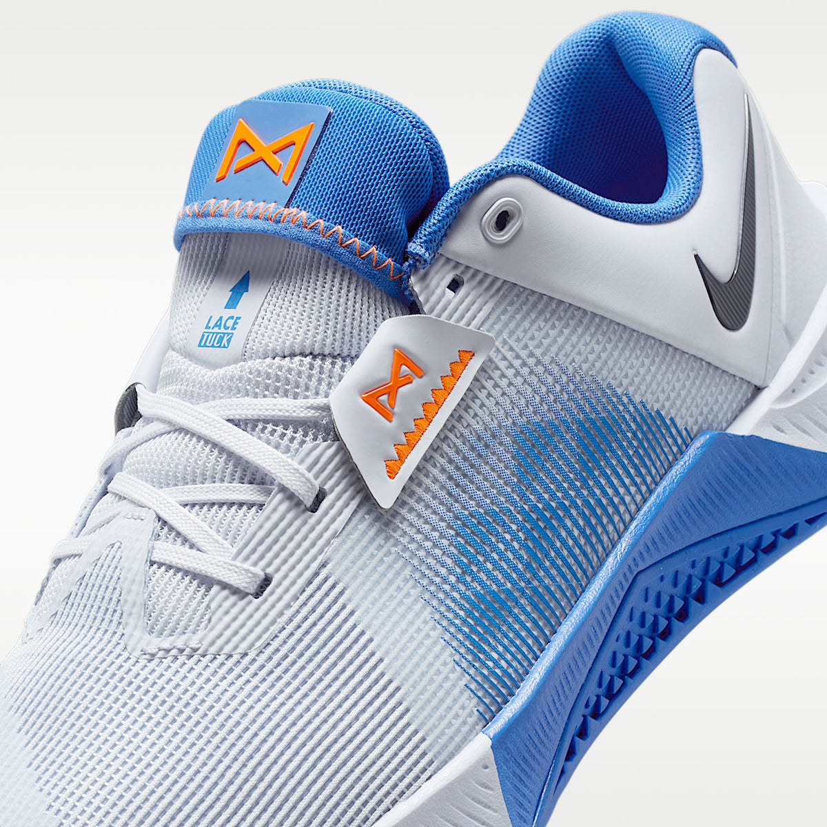 Metcon 10 Men s Workout Sneakers Football Grey/Blue Crystal/Orange Frost/Midnight Navy