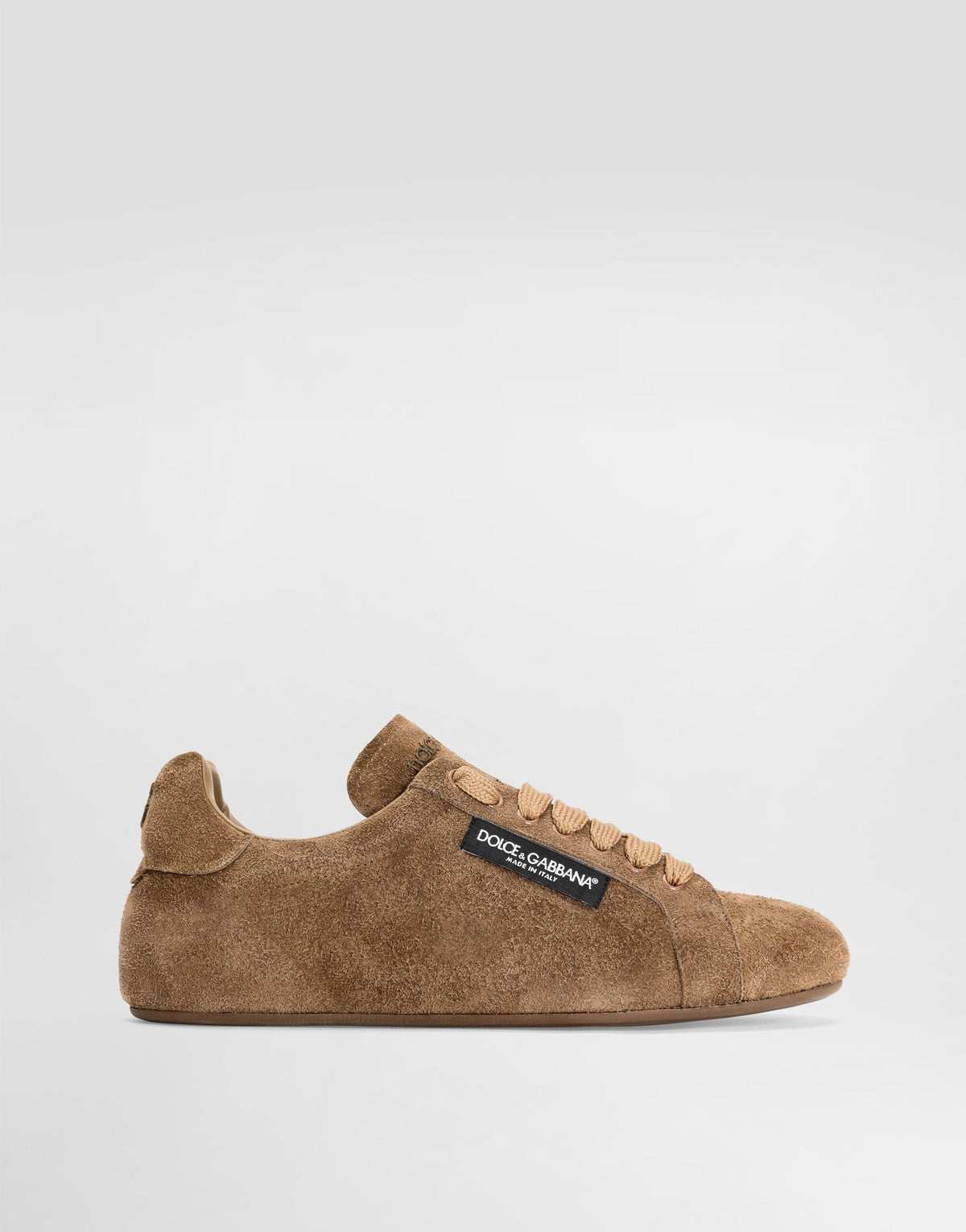 Portofino Soft Split Leather Men s Sneakers Brown
