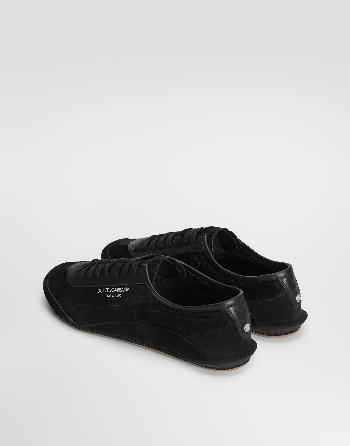 Gimondi Men s Suede Lace-Up Sneakers Black