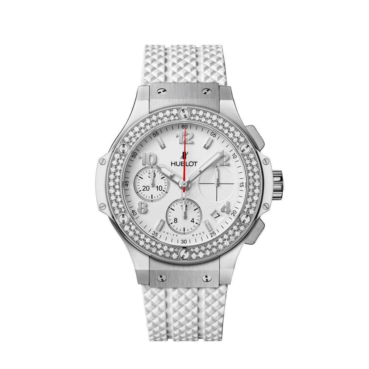 HB Big Bang, Steel White Diamonds Chronograph, 41 mm, Ref# 342.SE.230.RW\\.114