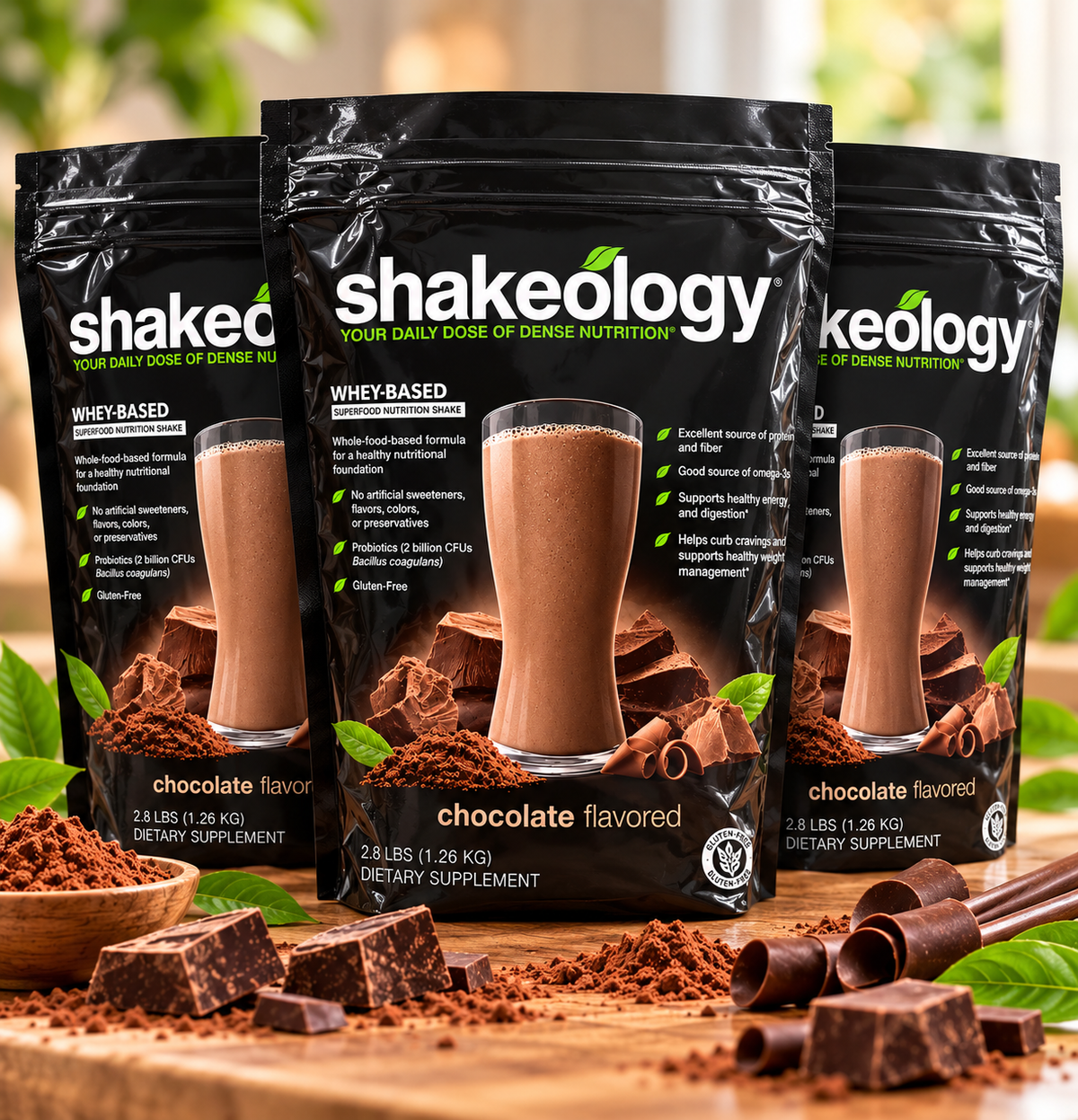 3 Bags Shakeology Whey Protein – 90 Servings