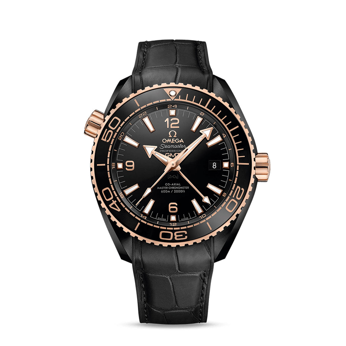 OMG Seamaster PLANET OCEAN 600M CO‑AXIAL MASTER CHRONOMETER GMT Ref# 215.63.46.22.01.001