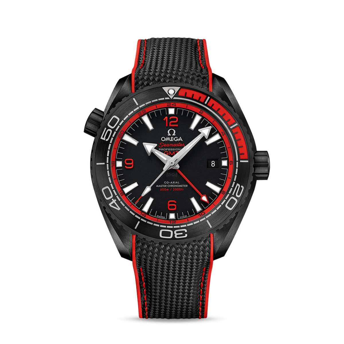 OMG Seamaster PLANET OCEAN 600M CO‑AXIAL MASTER CHRONOMETER GMT Ref# 215.92.46.22.01.003