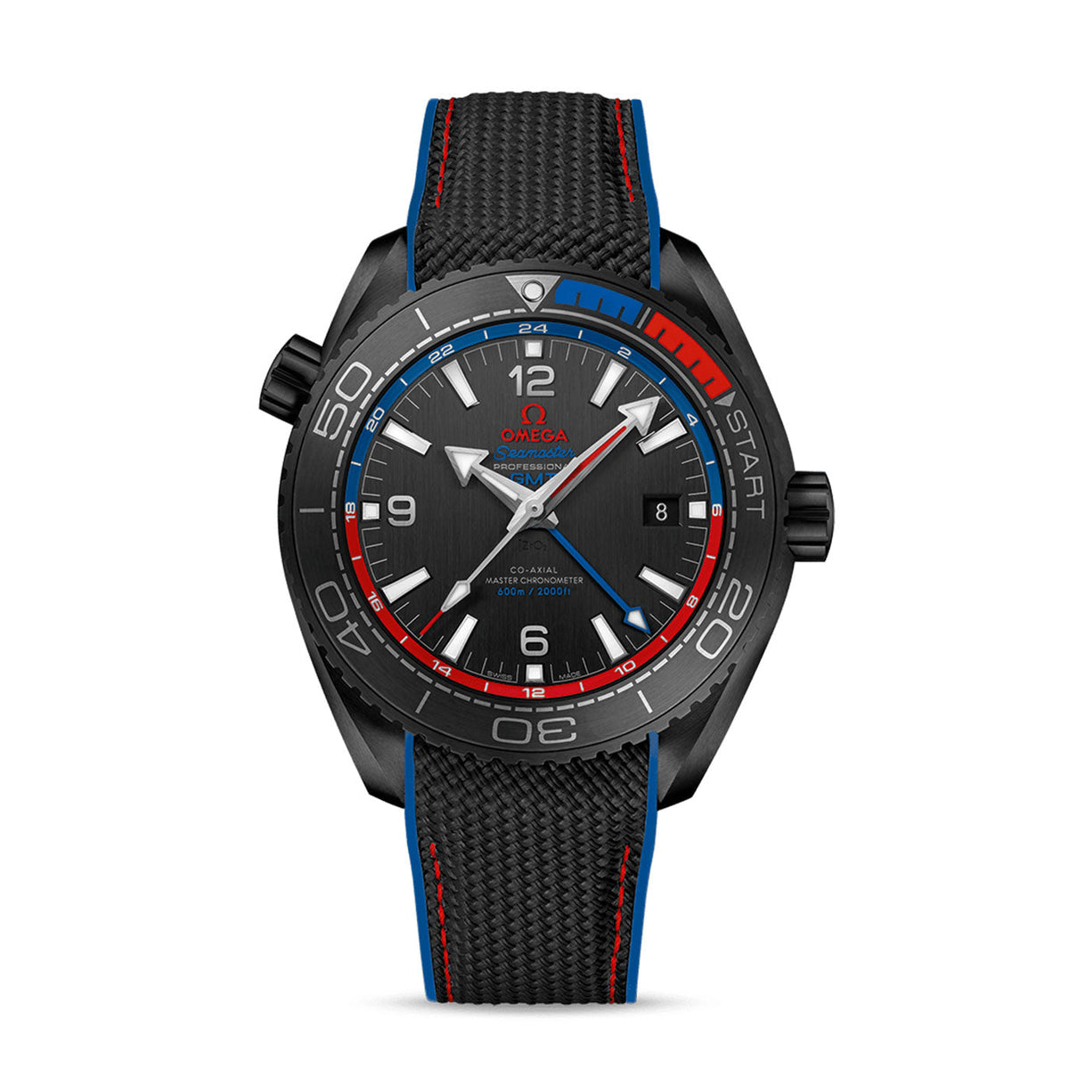 OMG Seamaster PLANET OCEAN 600M CO‑AXIAL MASTER CHRONOMETER GMT Ref# 215.92.46.22.01.004
