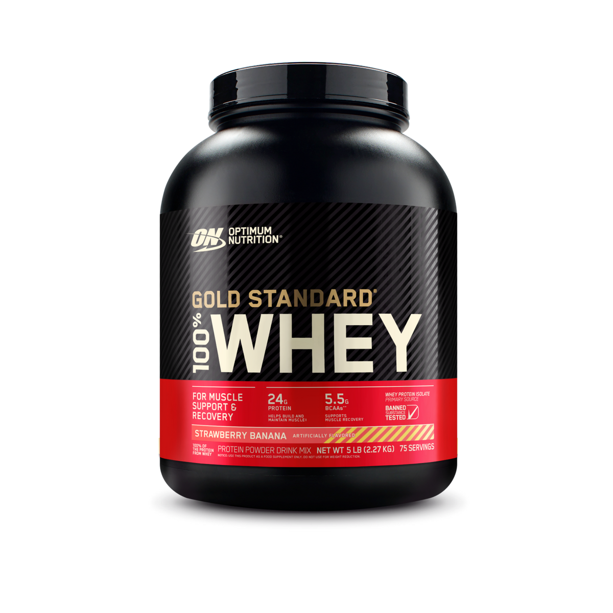 Optimum Nutrition Whey Gold Standard 100% Whey Protein Powder 5lb (2.26kg)