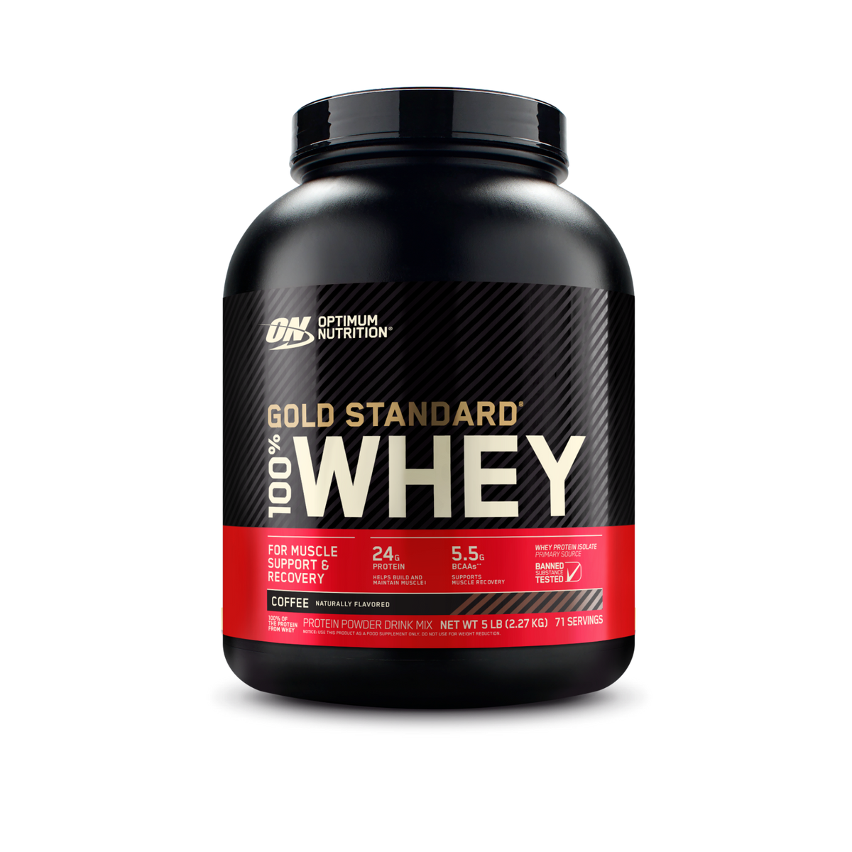 Optimum Nutrition Whey Gold Standard 100% Whey Protein Powder 5lb (2.26kg)