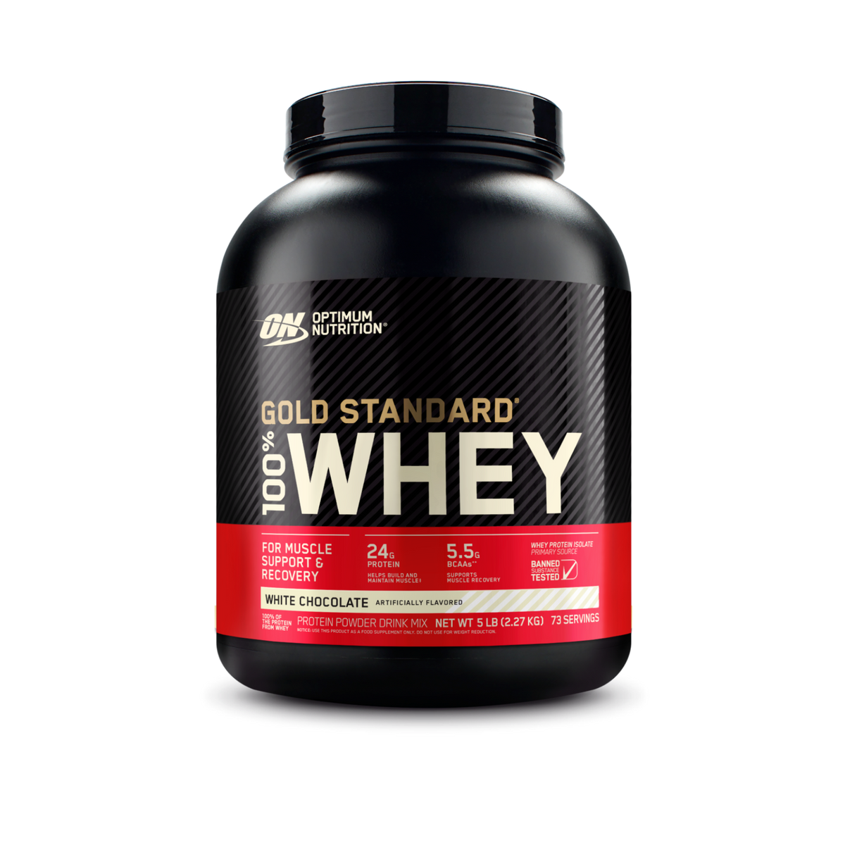 Whey Gold Standard 100% Whey Protein Powder 5lb (2.26kg)