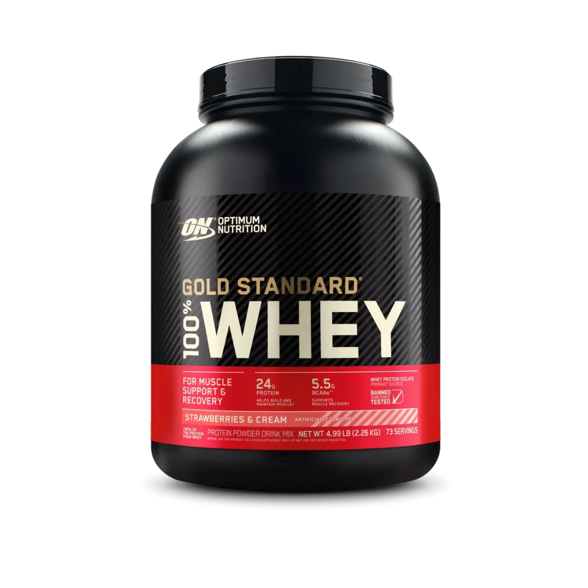 Optimum Nutrition Whey Gold Standard 100% Whey Protein Powder 5lb (2.26kg)