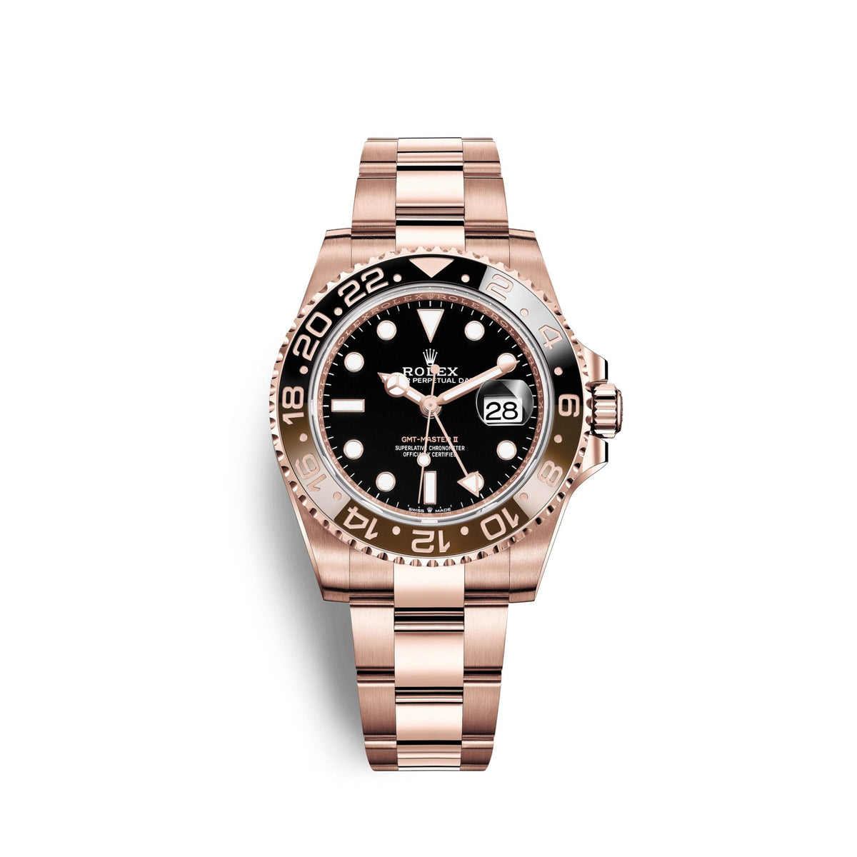 GMT-Master II Rootbeer, 18k Everose gold, 40mm, Ref# 126715chnr-0001