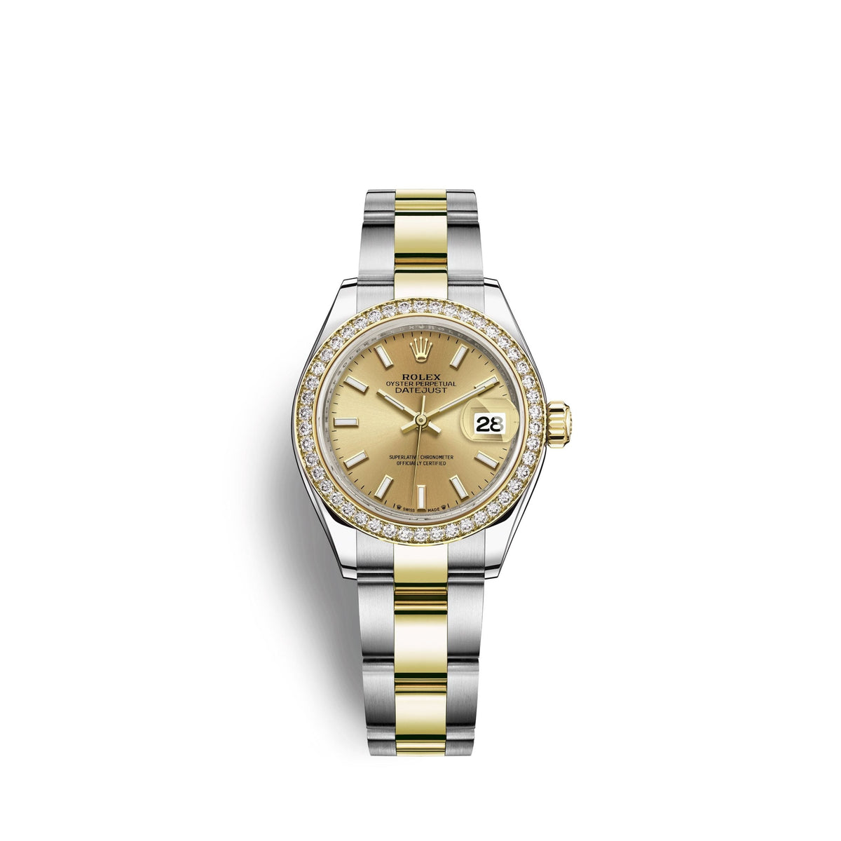 Lady-Datejust 28, Oystersteel and 18k Yellow Gold, Ref# 279383RBR-0002