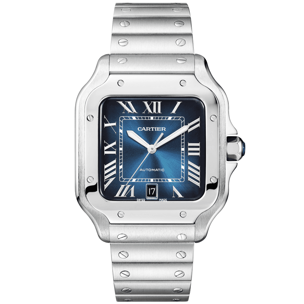 Santos de CT Large Automatic Steel Bracelet/Strap Watch